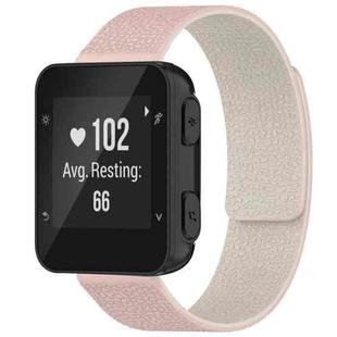 For Garmin Forerunner 35/30/35J 20mm xDfind Litchi Texture Magnetic Silicone Watch Band(Pink Sstarlight)