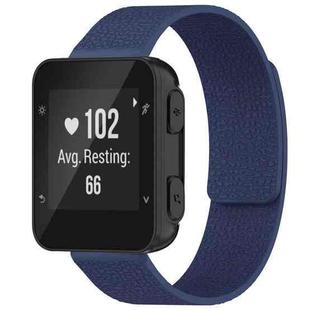 For Garmin Forerunner 35/30/35J 20mm xDfind Litchi Texture Magnetic Silicone Watch Band(Midnight Blue)