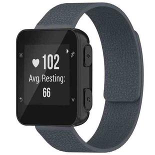 For Garmin Forerunner 35/30/35J 20mm xDfind Litchi Texture Magnetic Silicone Watch Band(Grey)