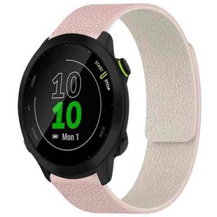 For Garmin Forerunner 45 / 45S / Swim 2 18mm xDfind Litchi Texture Magnetic Silicone Watch Band(Pink Sstarlight)
