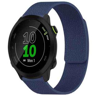 For Garmin Forerunner 45 / 45S / Swim 2 18mm xDfind Litchi Texture Magnetic Silicone Watch Band(Midnight Blue)
