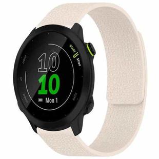For Garmin Forerunner 45 / 45S / Swim 2 18mm xDfind Litchi Texture Magnetic Silicone Watch Band(Starlight)