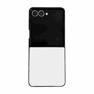 For Samsung Galaxy Z Flip7 5G Morandi Solid Color Leather Texture Phone Case(White)