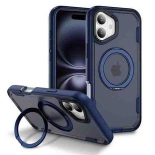 For iPhone 17 Defend Rugged Gear Holder MagSafe Phone Case(Blue + Transparent Blue)