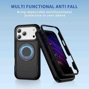 For iPhone 17 Pro Defend Rugged Gear Holder MagSafe Phone Case(Black)