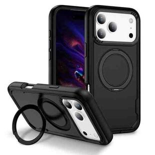 For iPhone 17 Pro Max Defend Rugged Gear Holder MagSafe Phone Case(Black)