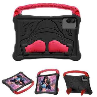 For Infinix Xpad 20 11 2025 Boxing Series Kickstand EVA Shockproof Tablet Case with Shoulder Strap(Black Red)
