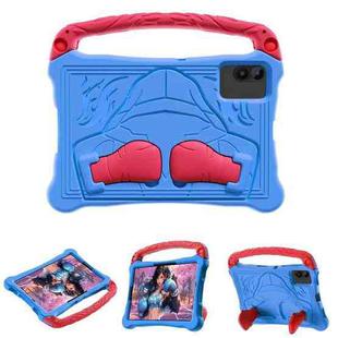 For Infinix Xpad 20 11 2025 Boxing Series Kickstand EVA Shockproof Tablet Case with Shoulder Strap(Blue Red)