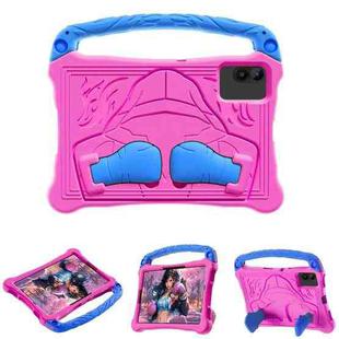For Infinix Xpad 20 11 2025 Boxing Series Kickstand EVA Shockproof Tablet Case with Shoulder Strap(Rose Red Blue)