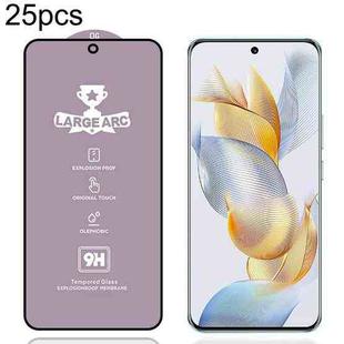For Honor 90 25pcs 9H 0.4mm High Aluminum Large Arc Tempered Glass Film