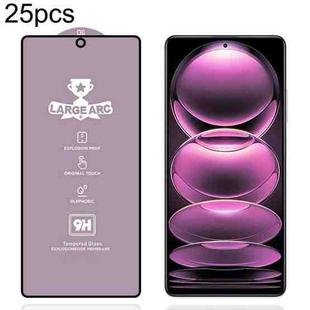 For Xiaomi Redmi Note 12 Pro 4G / 12 Pro+ 25pcs 9H 0.4mm High Aluminum Large Arc Tempered Glass Film