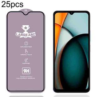 For Xiaomi Redmi A3 4G 25pcs 9H 0.4mm High Aluminum Large Arc Tempered Glass Film