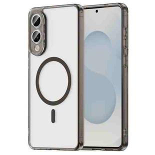 For Samsung Galaxy S25 Edge 5G PC Hybrid TPU Airbag Shockproof MagSafe Phone Case(Transparent Black)