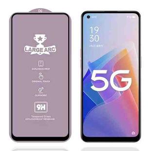 For OPPO A96 5G / Reno8 9H 0.4mm High Aluminum Large Arc Tempered Glass Film