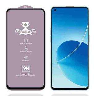 For OPPO Reno6 5G 9H 0.4mm High Aluminum Large Arc Tempered Glass Film