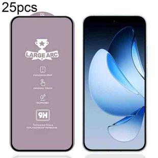 For OPPO Reno13 Global 25pcs 9H 0.4mm High Aluminum Large Arc Tempered Glass Film