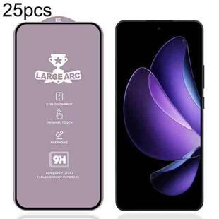 For OPPO Reno13 F 4G 25pcs 9H 0.4mm High Aluminum Large Arc Tempered Glass Film
