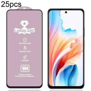For OPPO A79 5G 25pcs 9H 0.4mm High Aluminum Large Arc Tempered Glass Film