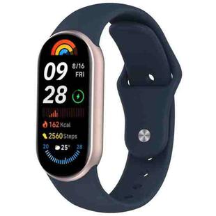 For Xiaomi Smart Band 10 / 9 / 8 xDfind Reverse Buckle Silicone Watch Band(Blue)