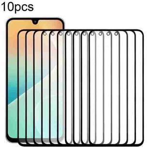For Samsung Galaxy M36 SM-M366B 10pcs Front Screen Outer Glass Lens with OCA Optically Clear Adhesive