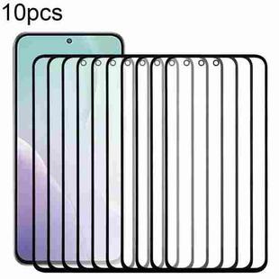 For Samsung Galaxy M56 SM-M566B 10pcs Front Screen Outer Glass Lens with OCA Optically Clear Adhesive