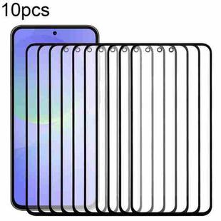 For Samsung Galaxy A36 SM-A366B 10pcs Front Screen Outer Glass Lens with OCA Optically Clear Adhesive