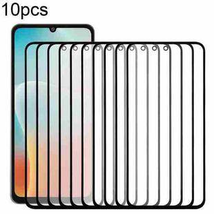 For Samsung Galaxy M06 SM-M066B 10pcs Front Screen Outer Glass Lens with OCA Optically Clear Adhesive