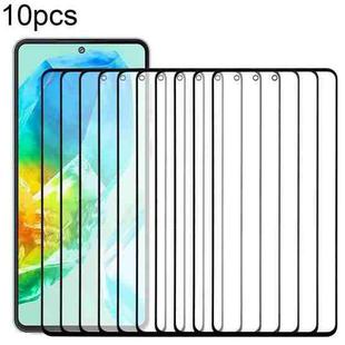 For Samsung Galaxy M55s SM-M558B 10pcs Front Screen Outer Glass Lens with OCA Optically Clear Adhesive
