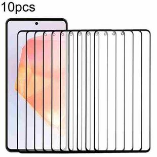 For Samsung Galaxy C55 SM-C556B 10pcs Front Screen Outer Glass Lens with OCA Optically Clear Adhesive