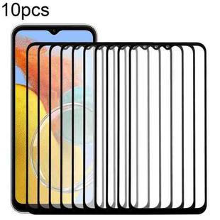For Samsung Galaxy M14 4G SM-M145FB 10pcs Front Screen Outer Glass Lens with OCA Optically Clear Adhesive