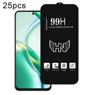 For Honor 200 Smart 25pcs High Aluminum Large Arc Full Screen Tempered Glass Film