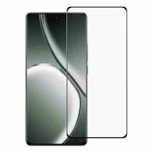 For Realme GT 6T Full Glue 9H HD 3D Curved Edge Tempered Glass Film(Black)