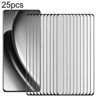 For Realme GT Neo6 25pcs Full Glue 9H HD 3D Curved Edge Tempered Glass Film(Black)