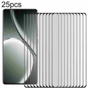 For Realme GT Neo6 SE 25pcs Full Glue 9H HD 3D Curved Edge Tempered Glass Film(Black)