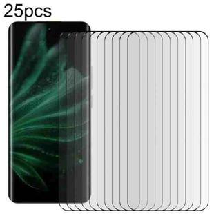 For Realme P2 Pro 5G 25pcs Full Glue 9H HD 3D Curved Edge Tempered Glass Film(Black)