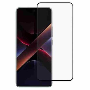 For Xiaomi Poco X7 Full Glue 9H HD 3D Curved Edge Tempered Glass Film(Black)