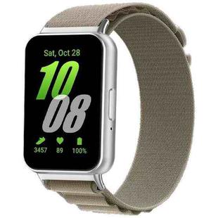 For Samsung Galaxy Fit3 SM-R390 xDfind Nylon Loop Sport Watch Band(Olive Color)