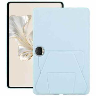 For Honor Pad 9 12.1 2023 Folding Magnetic Holder Acrylic Leather Back Tablet Case(Sky Blue)