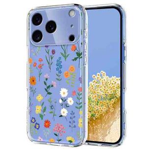 For iPhone 17 Pro Max Flower Pattern Painted TPU Phone Case(Daisy)