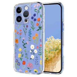 For iPhone 13 Pro Flower Pattern Painted TPU Phone Case(Daisy)