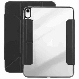 For iPad 2022 / 2025 Magnetic Detachable Dual-Clasp Acrylic Deformation Leather Tablet Case(Black)