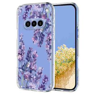For Nothing Phone 3a Flower Pattern Painted TPU Phone Case(Wisteria)