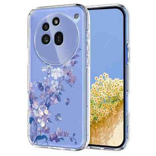 For Nothing Phone 3a Pro Flower Pattern Painted TPU Phone Case(Violet)