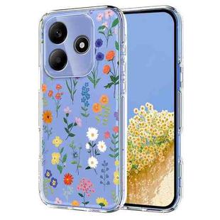For Redmi Note 14 4G 164.84mm Flower Pattern Painted TPU Phone Case(Daisy)