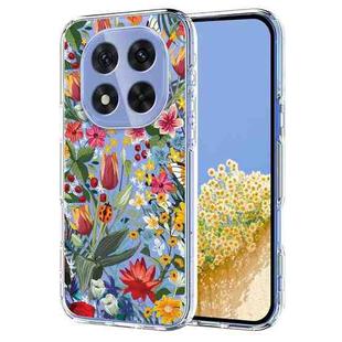 For Redmi Note 14 Pro 4G Flower Pattern Painted TPU Phone Case(lily)