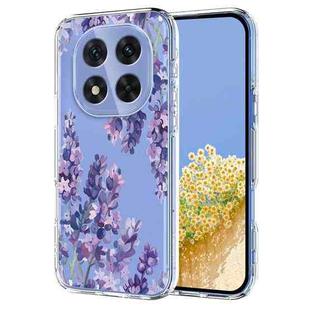 For Redmi Note 14 Pro 5G / 14 Pro+ 5G Flower Pattern Painted TPU Phone Case(Wisteria)