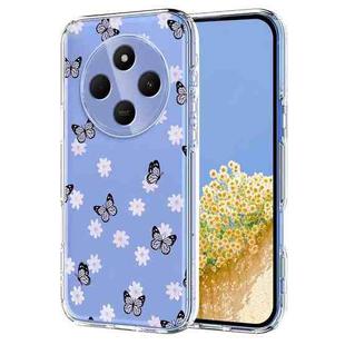 For Redmi 14C / Poco C75 Flower Pattern Painted TPU Phone Case(Little Butterfly)