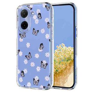 For Redmi A5 4G 173.3mm Flower Pattern Painted TPU Phone Case(Little Butterfly)
