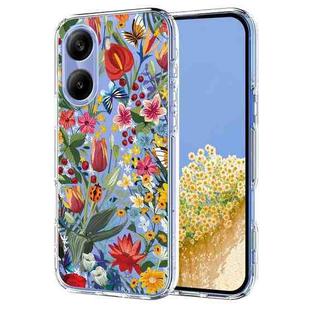 For Redmi Turbo 4 5G / Poco C71 4G Flower Pattern Painted TPU Phone Case(lily)