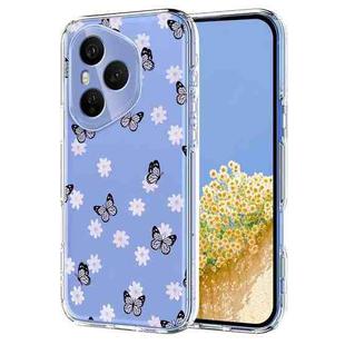For Honor 400 Pro Global 160.8mm Flower Pattern Painted TPU Phone Case(Little Butterfly)
